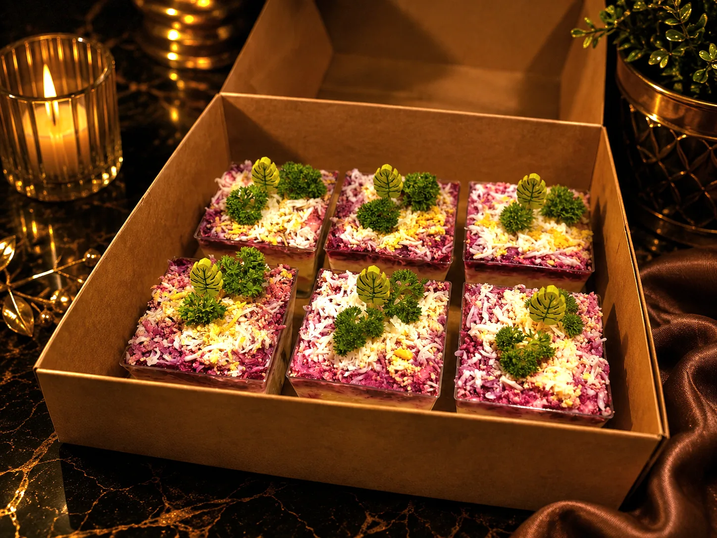 DOSHADO — beet salad portions box
