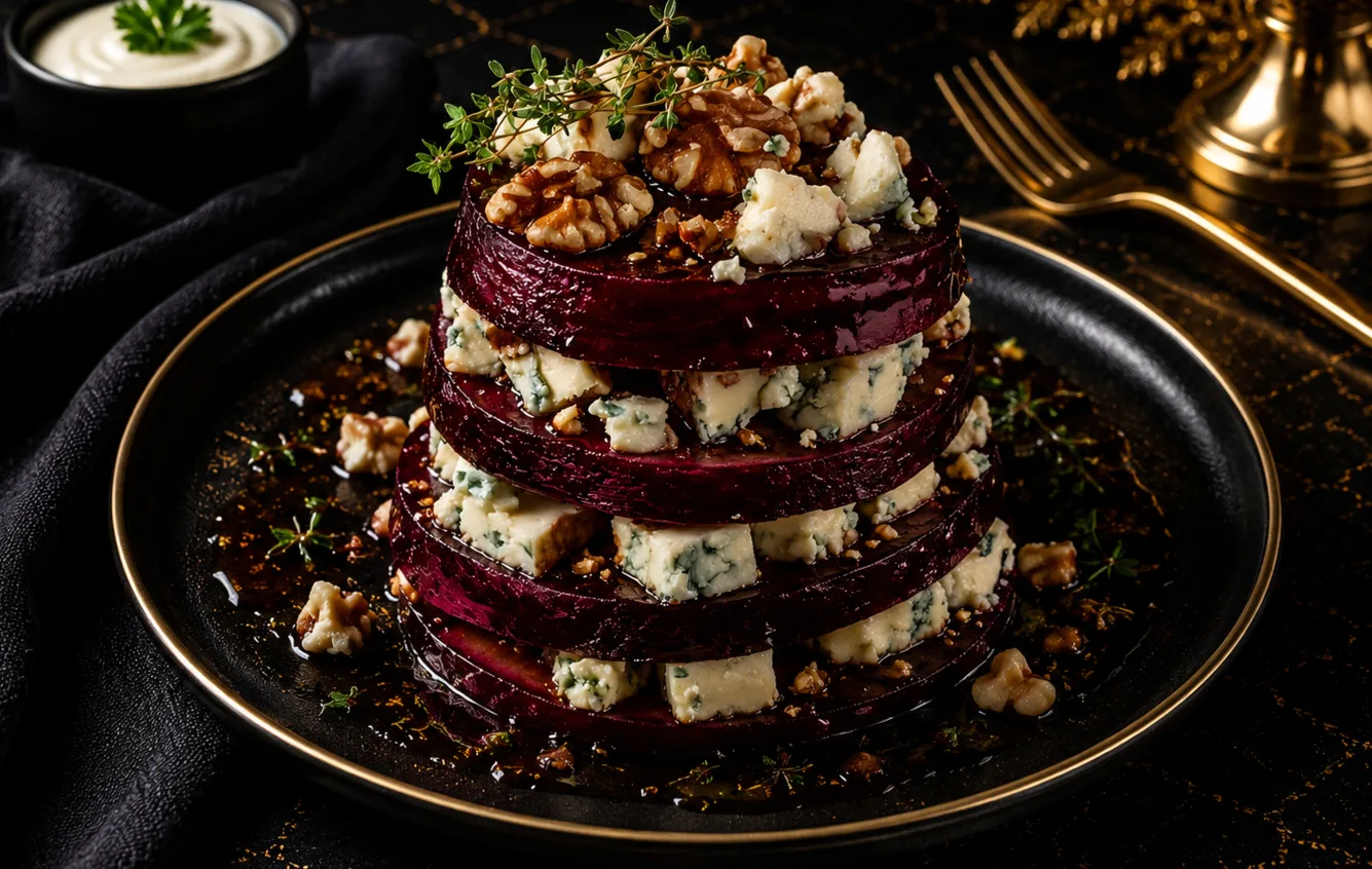 DOSHADO — beetroot cheese stack