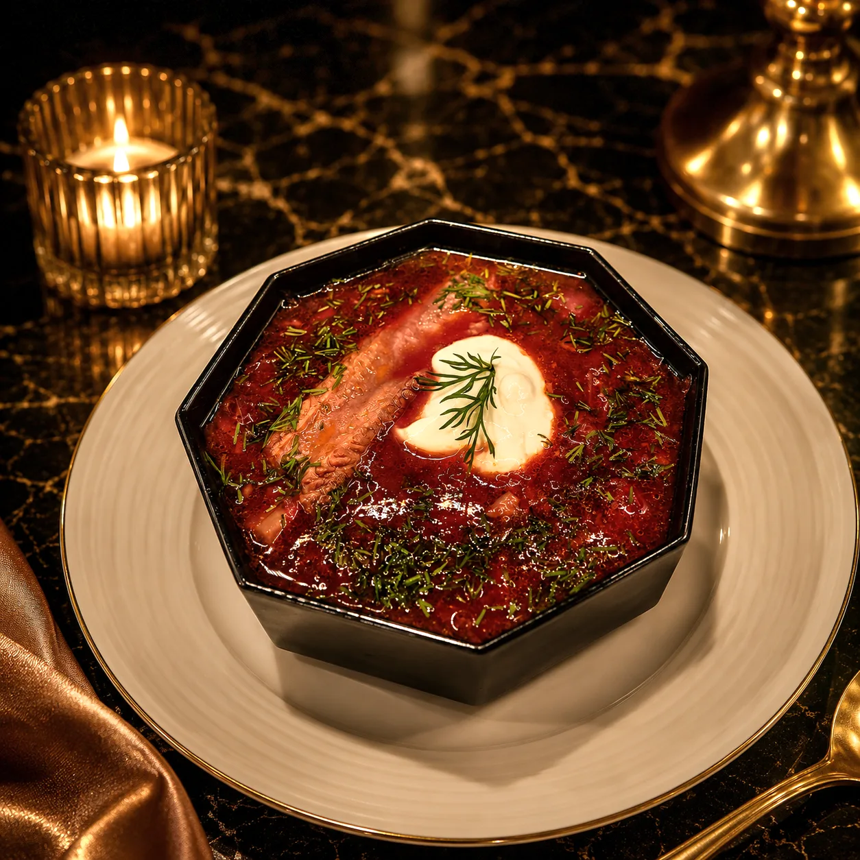 DOSHADO — borscht red soup