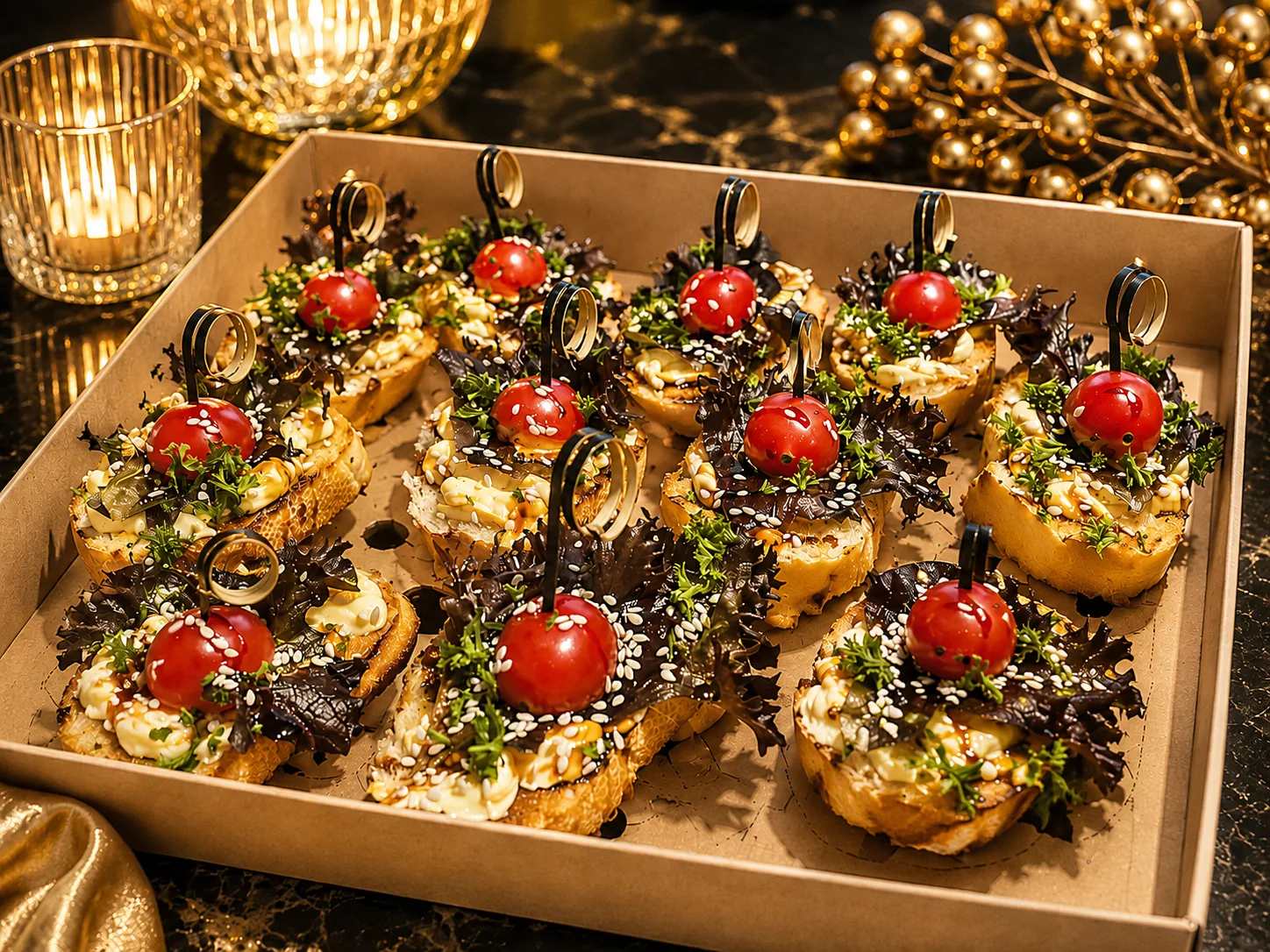 DOSHADO — canape bruschetta tray