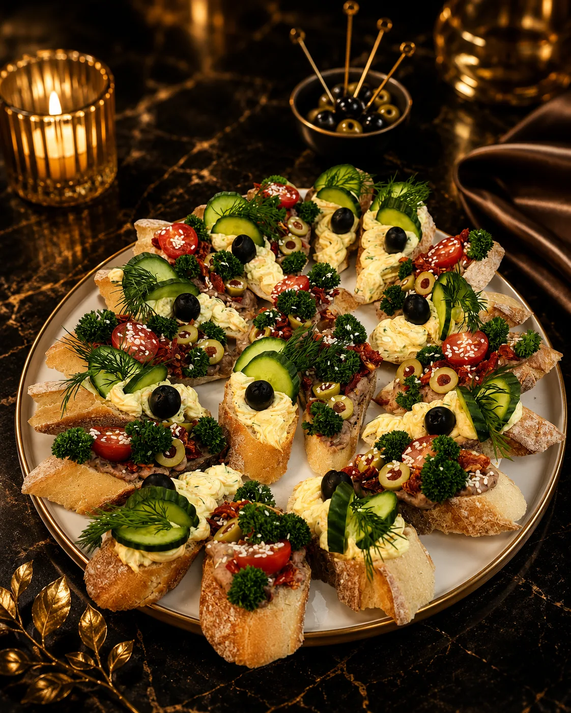 DOSHADO — canape platter