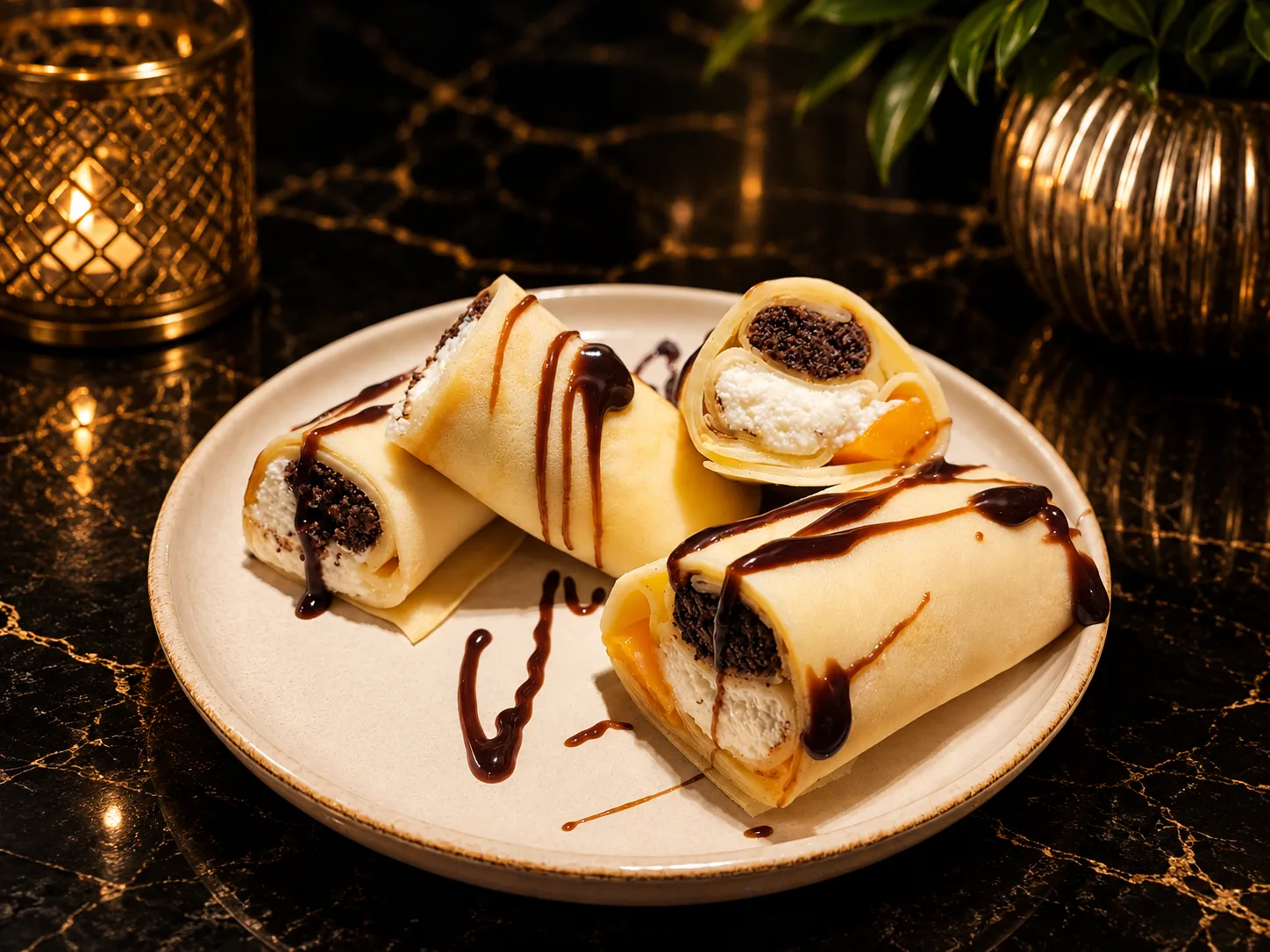 DOSHADO — crepe rolls chocolate