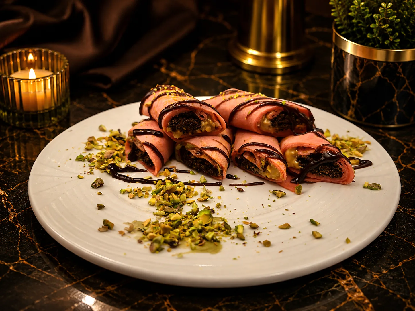 DOSHADO — crepe rolls pink pistachio