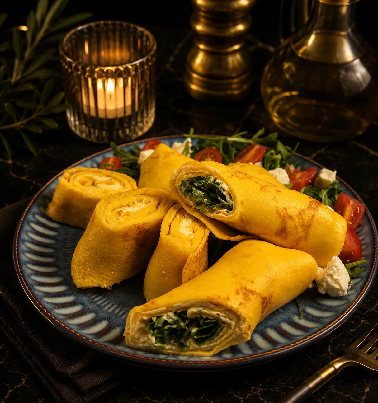 DOSHADO — crepes spinach