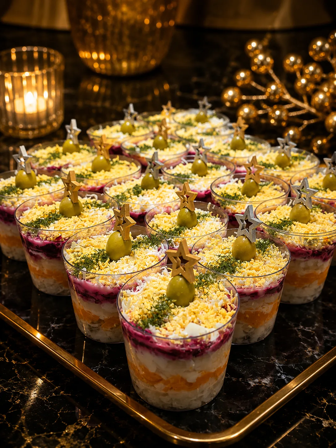 DOSHADO — dessert cups layered