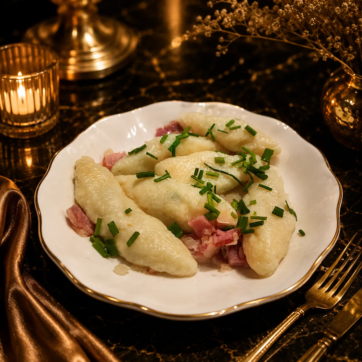 DOSHADO — dumplings bacon