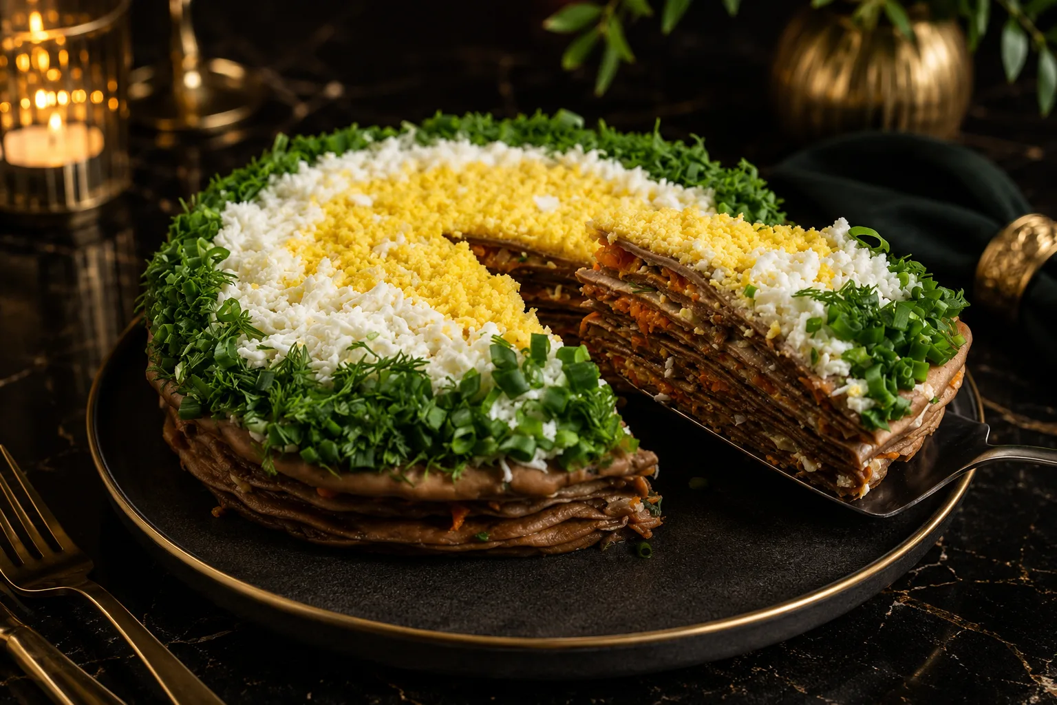 DOSHADO — layered salad fish