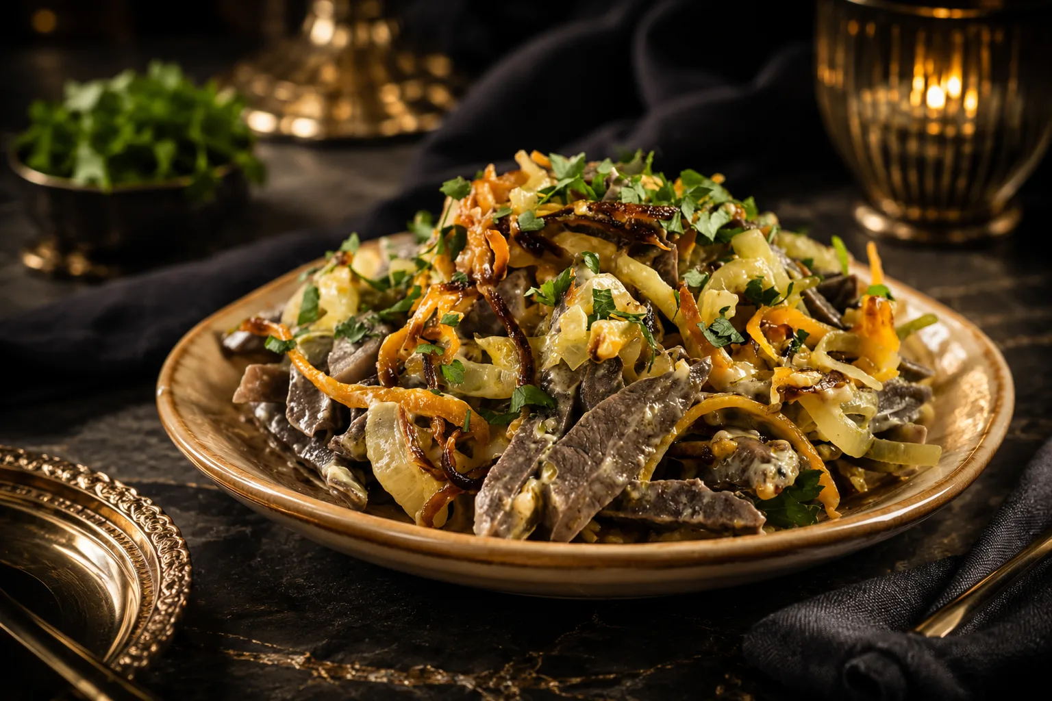 DOSHADO — mushroom noodle salad