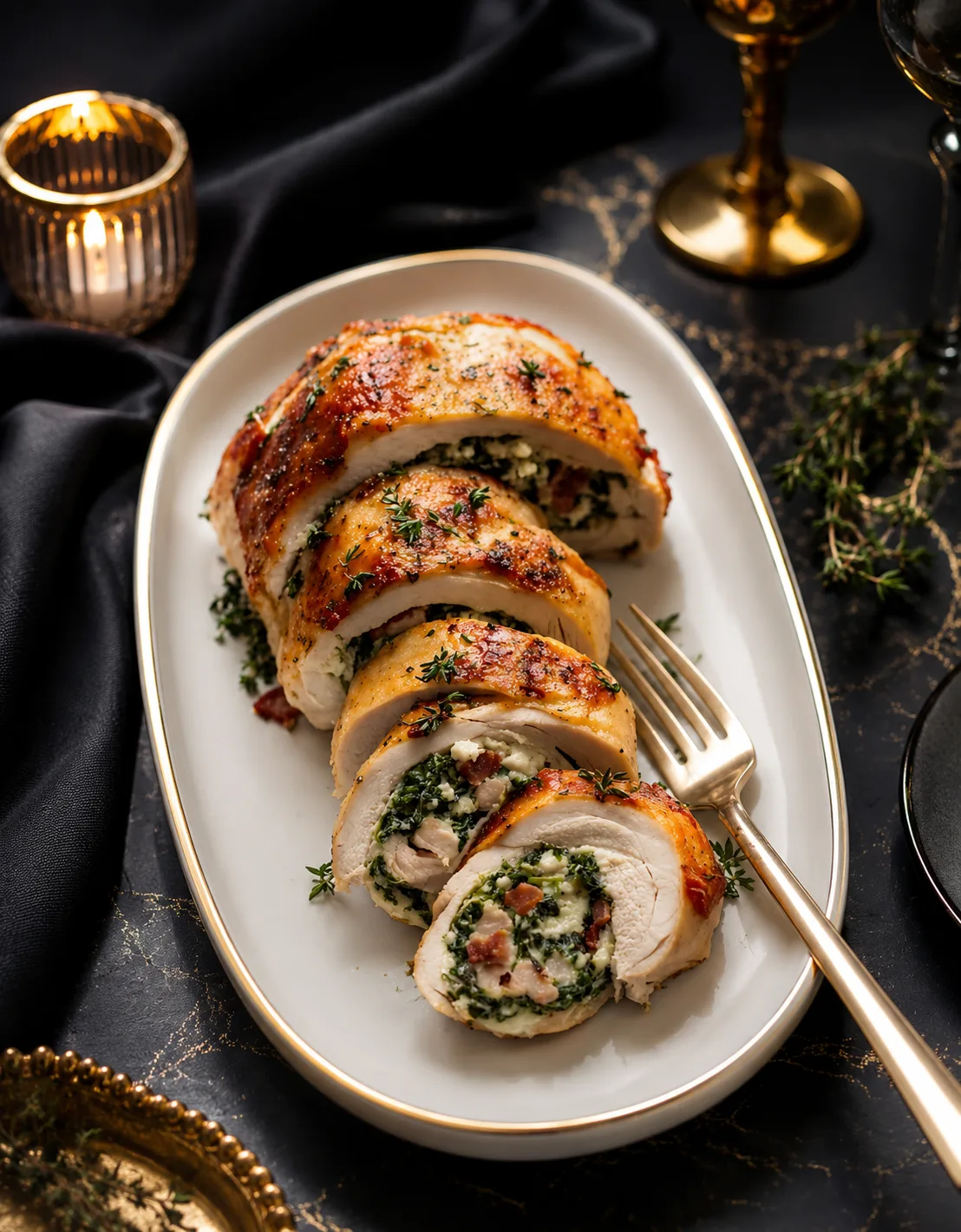 DOSHADO — stuffed chicken roll