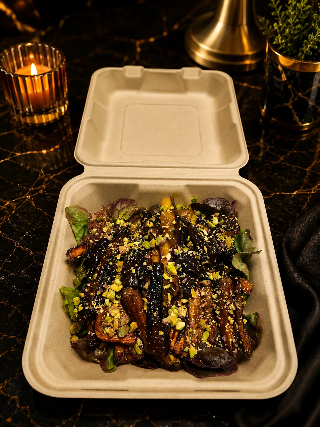 DOSHADO — takeaway eggplant pistachio